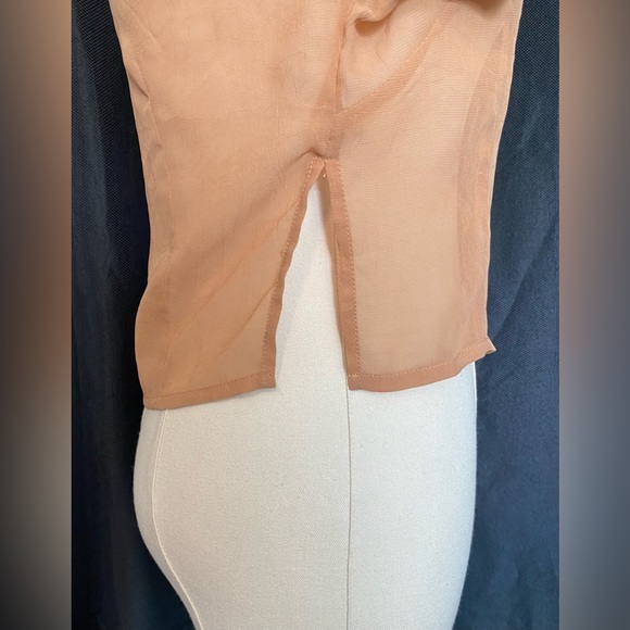 Eclai Sheer button up crop top - Picture 5 of 5